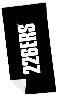 226ERS Toalla Microfibra y Algodón para Gimnasios y Entrenamientos al Exterior, 50x100 cm - Black