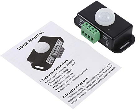Interruttore rilevatore di movimento PIR a infrarossi per la sicurezza del corpo DC 12V/24V per striscia luminosa a LED