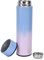 Bottiglia D'acqua Intelligente, Thermos per Caffè Infusore per Tè Bottiglia da Caffè 17oz / 500ml Display a LED Tazza da Viaggio Sportiva con Isolamento Sottovuoto in(Blu in alto e cipria in basso)