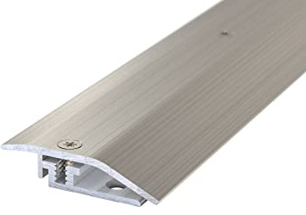 (30,44EUR/m) | Prinz LPS Design Anpassungsprofil | 34 x 900 mm | Edelstahl gebürstet eloxiert | Für Belagstärken von 3,5-8,5 mm und Höhenunterschiede von max. 8,5 mm bis auf 0 mm