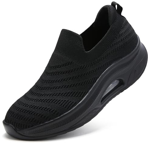 Myztra Womens Slip On Trainers Arch Support Memory Foam Comfort Plantar Fasciitis Sneaker