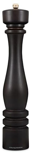Cole & Mason H233083 London Precision Chokladpepparkvarn + kolmekanism pepparkvarn med justerbar slipning bokträ 400 mm