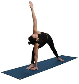 Yoga-Mad Studio-Yogamatte, extra lang, 220 cm lang, rutschfeste Gymnastikmatte mit hoher Dichte, für Pilates, Yoga, Stretching, Heimtraining und allgemeine Fitness
