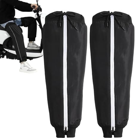 Kcolic Motorrad Beinwärmer Winter Kniewärmer Aus Samt Mit Reflektierendem Reißverschluss Knieschoner Kniebandage Wasserdicht Legwärmer Dicke Warme Kniewärmer Für Mountainbike