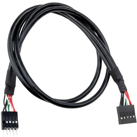 PIYANYO USB Header Cable 9 Pin Internal USB 2.0 Male to Female Extension Cable (30cm) 1PCS