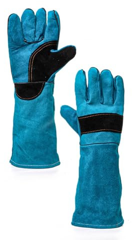 Sarini Bissfeste Arbeitshandschuhe,45 cm,kratzfeste Handschuhe,Schutzprodukte für das Training und Baden von Haustieren zum Schweißen,für die Gartenarbeit mit Haustieren usw.