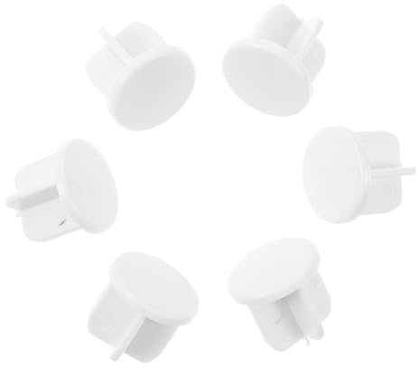 Cabilock 50pcs 15mm Blinds Bottom Rail End Caps Roller Blind Bottom Rail Button Plugs Replacement Parts for Random Color