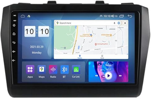 ZGYBDH Android 12.0 Touchscreen Autoradio per Su-Zuki Swift A2L 2016-2023 Navigazione GPS Satellitare 9'' Touchscreen Lettore Multimediale Ricevitore FM BT con 4G 5G Wifi SWC DSP Carplay M400S