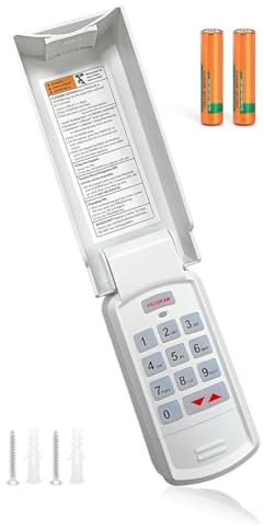 Asyduey Garage Door Opener Keypad Replacement, Suitable for All Switch Garage Door Openers,Suitable for Model -R/-BX