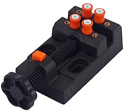 POPETPOP Adjustable Jaw Bench Clamp Fixed Fixture Mini Vise Toggle Clamps for Drilling for Small Parts Jewelry Watch Hobby Model Making