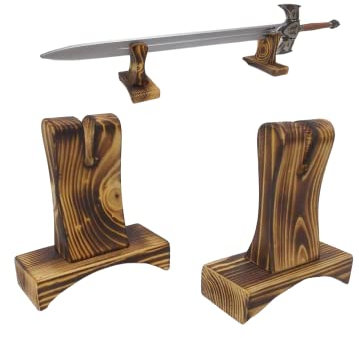 Ausstellungsständer Handgefertigter Schwertständer aus Holz, Halter für Schwerter jeder Größe, klein bis groß