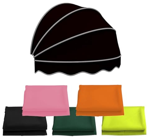 Tenda a cupola nera resistente per porte e finestre, telaio pieghevole galvanizzato da 170 cm, protezione da pioggia e sole, per terrazze, negozi o porte anteriori
