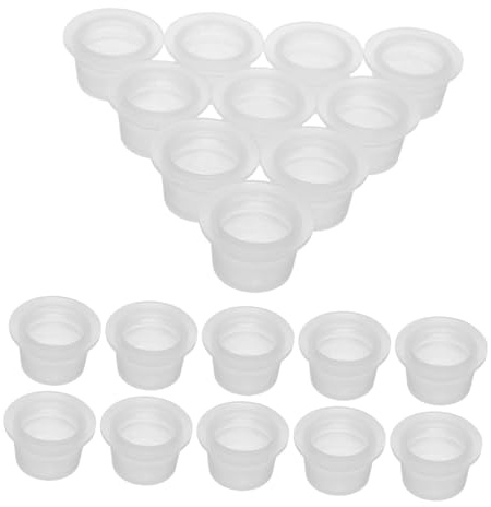 CIYODO 200pièces Bouchons Réutilisable Plastique Transparents Bouchons de Rechange pour Bouteilles Verre Ronds pour Salières Compatible avec Différents Pots et Tuyaux