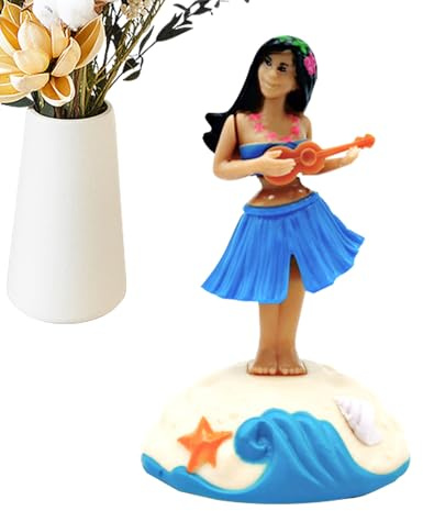 Generisch Hawaiian Girl Figur - Auto Dashboard Dancing Cartoon Automotive Trim | Tabletop Ornament | Couchtisch Beach Bar Tisch | Nettes dauerhaftes Dekorationsgeschenk für Schreibtischschlafzimmer