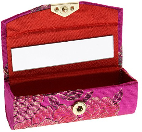 Lot de 5 boîtes de rangement en brocart pour rouge à lèvres brillant à lèvres et miroir aléatoire