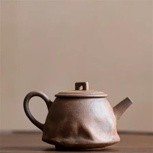 Teeservice Für Erwachsene Haushalt Tee Brauen Wasserkocher Mit Filter Tee Artikel Zubehör Sammlung 100 Ml Handgemachte Grobe Alte Stein Schlamm Teekanne Antike Topf Teekanne(A)