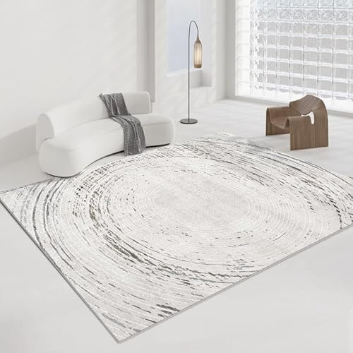 Ldiuttu Tappeto Salotto 160 x 200 cm Tappeti Morbido Antiscivolo lavabile in lavatrice per cucina Soggiorno corridoio Camera da Letto Moderno astratto grigio marrone