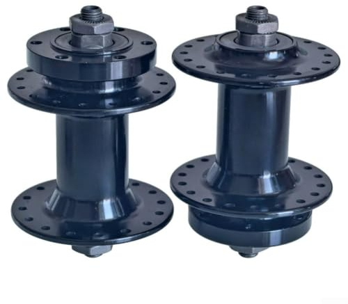 Belnotelt Alloy Front Hub 32H 36H 100Mm QR Disc Brake 6 Bolt For Mountain Bike For MTB Wheel Black Steel Axle Quick Release Skewer Included Build(36-Hole)