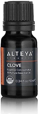 Alteya Bio Nelkenöl (Eugenia Caryophyllus) 10 ml - 100% USDA-zertifiziertes ätherisches Nelkenöl