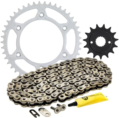 NICHE Drive Sprocket Chain Combo for Honda XR400R Front 15 Rear 45 Tooth 520NZ Standard 108 Links