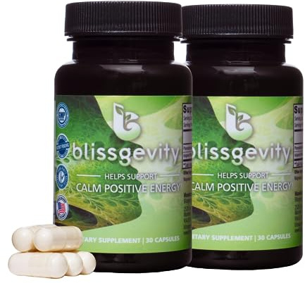 Blissgevity 150mg Apigenin - Phenylethylamine - Mood Support Supplement - Promotes Euphoria, Focus, and Mental Clarity - Natural Stress Relief - Calm Support - Intimacy Enhancer - 60 Capsules
