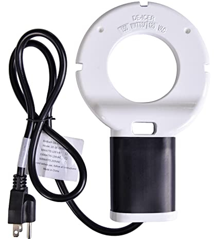 Wedigout 150W Chicken Waterer Heater, Aluminum Utility De-Icer for Farm & Livestock, Non-Conductive and Anti-Rust Heated Chicken Waterer, Bird Bath Heater Livestock Water Heater for Multiple Using