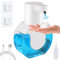 Dispensador de JabóN AutomáTico, Mezzar 420ml Dispensador de JabóN Pared Espuma AutomáTico USB Recargable Dispensador JabóN Eléctrico 4 Niveles Ajustables para Cocina Baño Hotel Oficina (Espumoso)
