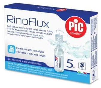 Pic Rinoflux Soluzione Ipertonica Decongestionante Nasale, 20 Fiale x 5ml