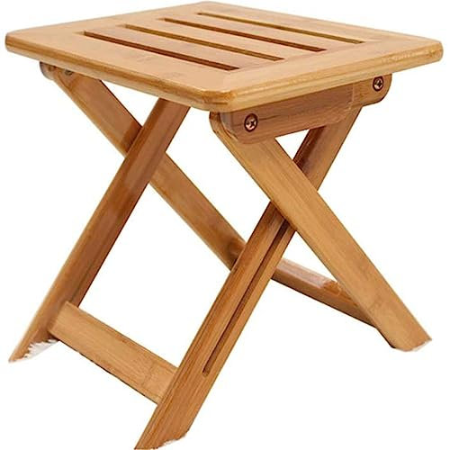 SilteD Hocker – Hocker, Kleiner Klappstuhl, kleine Bank, Terrasse, Zuhause, lässiger Sessel, Holz