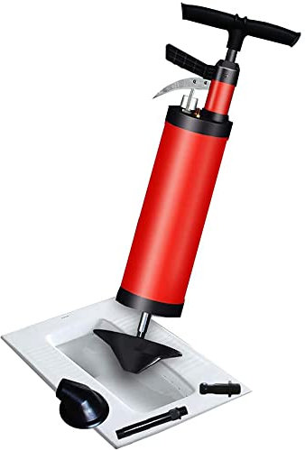 Tragbarer kinetischer Wasserkolben/Toilettenkolben, leistungsstarker Hochdruck-Handöffner, Reiniger, Rohrreiniger, leichte Abflussleitungen, für Badezimmer, Toiletten, vers