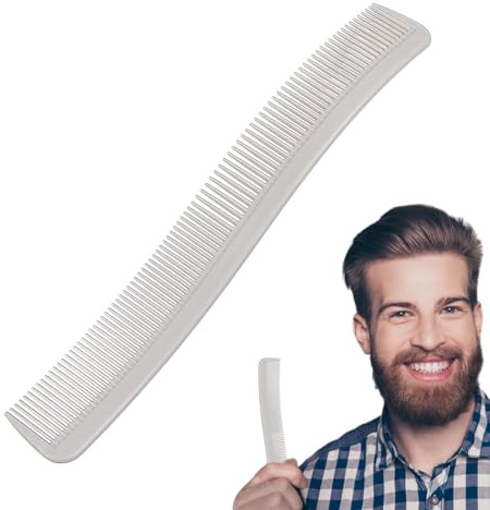 Hårkam för män, barberare blekningskam ergonomisk herrstyling mångsidig verktyg frisörkam, professionell hårklippningskammar, fin hårkam med halkfritt handtag