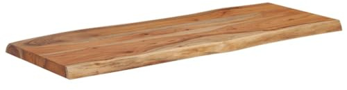 vidaXL Table Top, Dining Table Top for Restaurant, Replacement Board for Side Table, Wooden Furniture Top, Rectangular Solid Wood Acacia Live Edge