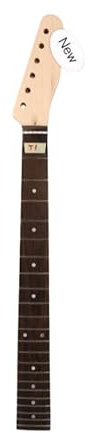 YoungMonic Gitarrenhals aus unlackiertem Ahorn, 22 Bünde, 68,6 cm, Palisander-Griffbrett, Punkt-Inlay, Bariton, aufschraubbar, Gitarrenteile, Ersatz (22 Bund 68 cm), S36 8 MN