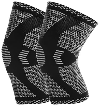 2 Pièces genouillère sport,Soulagement des douleurs articulaires, Genouillère pour femmes/hommes, Fitness, sports et rééducation,Pour la course les sports et le fitness, taille M
