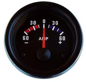 Amperometro universale da 52 mm, nero (Amperometro)