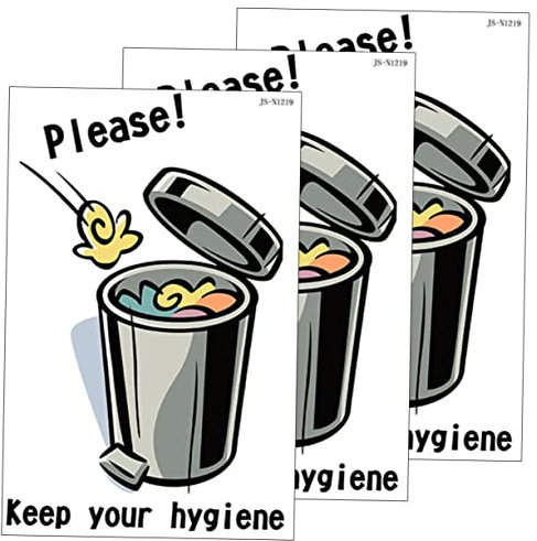 OKUMEYR Adesivi Per Wc in Pvc 3 Pezzi Decalcomanie Decorative Per Coprisedili Adesivi Per Finestre Arte Murale Per Bagno e Avvisi Toilette