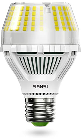 SANSI 17W Dimmbar E27 LED Lampe, 2500 Lumen 5000K Tageslichtweiß, A19 Birne | Ersetzt 150W, Superhell Energiesparende Leuchtmittel für Küche, Büro, Schlafzimmer, Garage