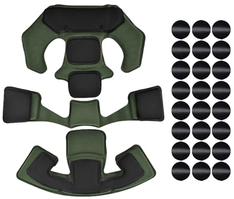 Cuscinetti Tattici Per Casco,Cuscino Per Casco,Assorbe Il Sudore Gocciolante,Imbottitura Per Universale In Schiuma Protezione,Kit Imbottitura Interna Di Sicurezza Accessori Per Bici Moto