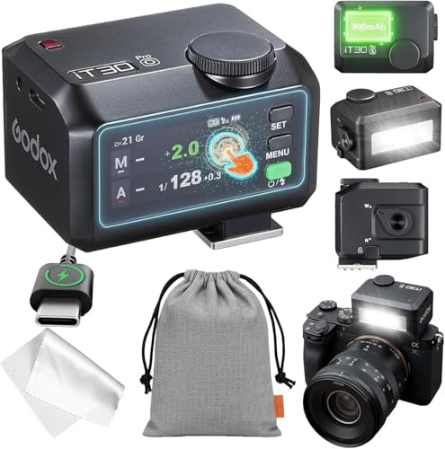GODOX IT30PRO O Kamera Blitz, IT30PRO Blitzgeräte für Olympus & Panasonic | TTL HSS 1/8000s Flash, Kompatibel mit E-M1 Pen-F E-M10 II E-PL8 E-M10 III E-P5, GH4 100 F1 G85 GX85 LX100 S1