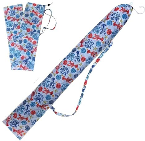 Custodia Ombrellone Da Spiaggia O Sacca Porta Ombrellone Da Spiaggia. Telo Parasole Con Manico Per Ombrellone Da Spiaggia Blu - Accessorio Di Ricambio