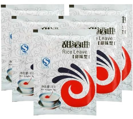 WWHJR Lot de 5 paquets de poudre de levain chinois pour débutant à la fermentation du riz sucré