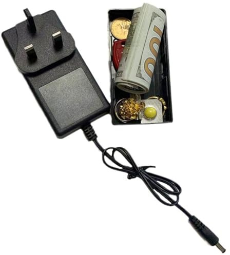 Nascondi Soldi | Cassaforte - Design Finto Presa Elettrica per Nascondere Valori Portatile per Chiavi Denaro Gioielli Casa Auto Contanti
