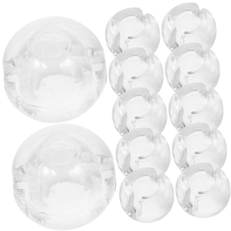 SMASOLO 12 Piezas Tope Cadena Cuentas Ciegas Accesorios para Cortinas Verticales Estores Transparentes Ajuste Seguro Fijación Estable Decoración Diaria