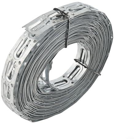 GLFLOW Sangles de câble de chauffage au sol galvanisées de 21 mm de large, clips ignifuges pour montage de câble de toit et de gouttière, argenté