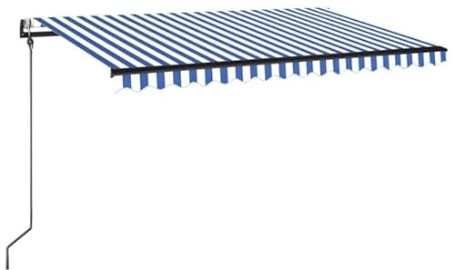 Automatische Markise mit & Windsensor 450x350 cm - Pulverbeschichtetes Aluminium & 100% Polyestergewebe mit PU-Beschichtung - Ideal für Terrasse und Garten
