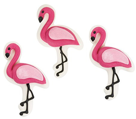 Günthart 48 Flamingos aus Zucker | rosa, pink | Aloha | Hawaii | Sommer | Tortendekoration | essbar