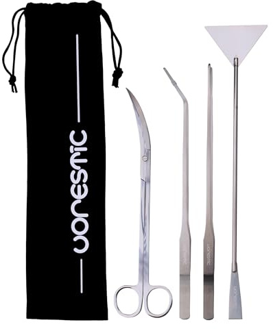 VORESTIC Aquarium Starterset Werkzeug, Aquascaping Set, Pinzette Aquarium Sche
