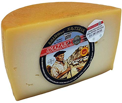 Queso Idiazabal Ahumado (Medio Queso) Elaboración Artesanal Peso 600 gramos - Elaborado con Leche cruda de Oveja Latxa - Denominación de Origen
