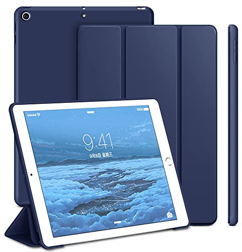 ProtUTab iPad-Hülle 10.2, Auto Wake & Sleep iPad 9. Generation Hülle, Slim Trifold Stand Case for iPad 8th Generation (2020) & 7th Generation (2019), Leichte Smart Cover Hülle für iPad 10.2, Blau