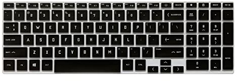 MiNGFi Englisch Victus 16.1 16-d 16-e(2021) Tastaturschutz,Silikon,Schwarz | Für HP Victus 16.1 16-d0000 16-e0000(2021)